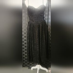 Jessica Simpson Elegant Black Midi Dress